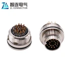 Male Connector Waterproof Connector Waterproof M16 Male Female 19pin Solder Wire Socket Connector Electric Connector