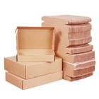Paper Paper Packaging Carton Mail Kraft Paper Cardboard Corrugated Mailer Shipping Box Packaging For Clothes