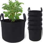 Container Gardening 2 Gallon Grow Bags Flower Vegetable Planting Pot Container Indoor Outdoor Gardening