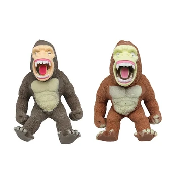 2022  Wholesale Figet Stress Relief Strong Stretch Decompress Squishy Monkey Squeeze Chimpanzees Toys For Kids