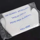 Hdpe Powder-free Large Folded Bag Packing Disposable Transparent Food Grade Plastic Pe Hand Finger Household Gloves