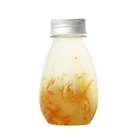 Shape 200ML Transparent Plastic Drop Shape Juice Drink Bottle Seasoning Bottle