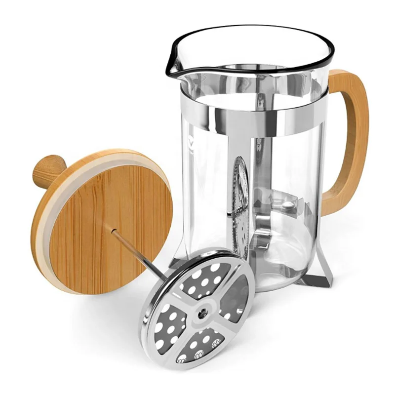 New Styles Glass Portable Bamboo Coffee 
