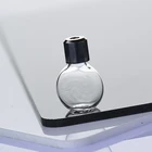 Glass Necklace Glassglass Glass Pendant Necklace Oblate Glass Mini Bottle Pendant 1ml Handmade Necklace
