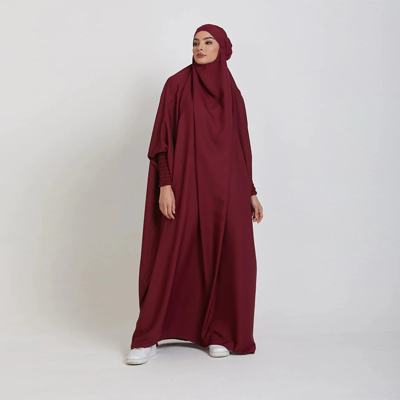 Puff Sleeve Pakaian Maxi Newest Muslim 