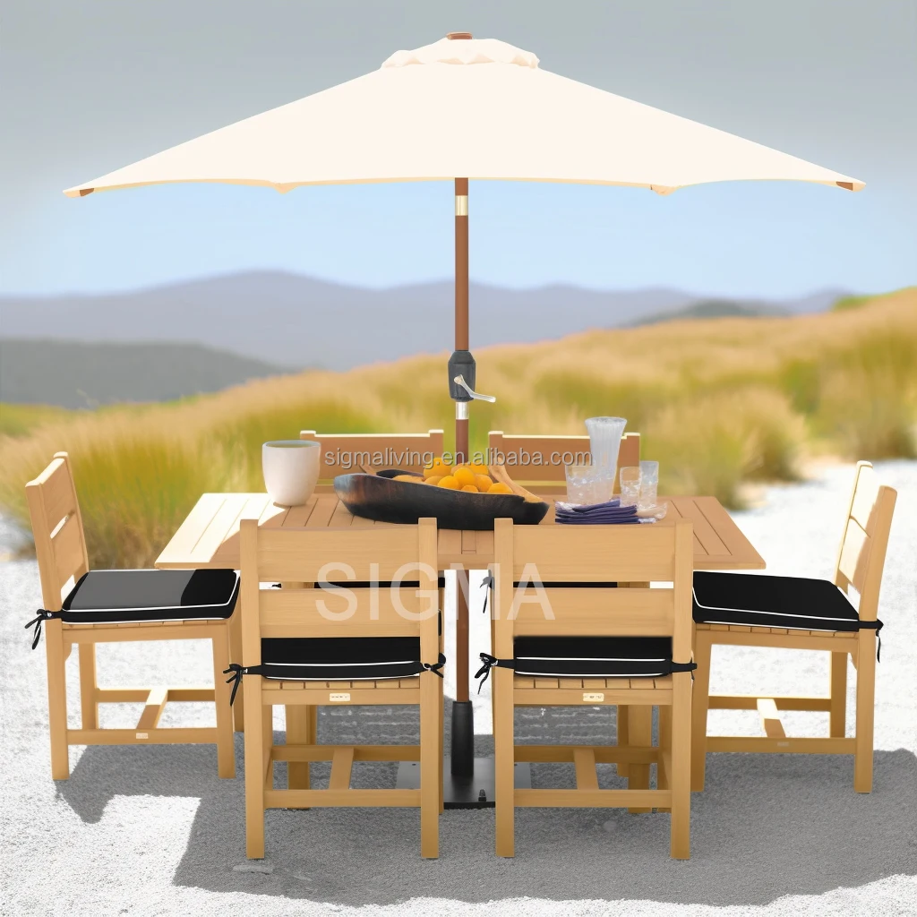 high quality outdoor dining furniture garden furniture teak dining table and chairs wood dining set