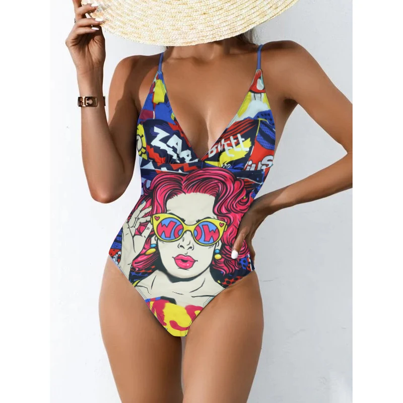 one piece sling bathing suit