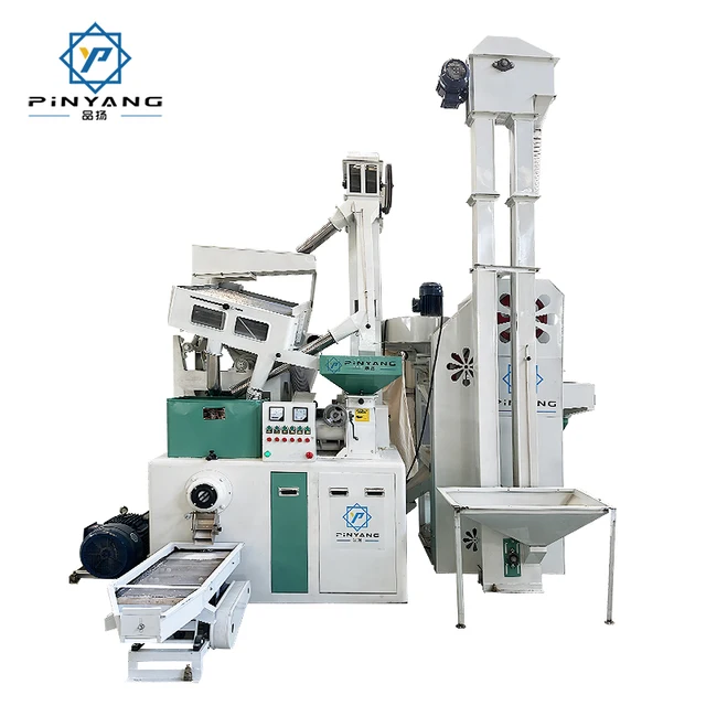 PinYang Automatic Rice Mill 20 Tons Per Day Combined Rice Mill White Rice Processing Machine