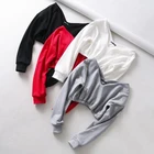 Sweatshirt 2020 Autumn Winter Custom Sweatshirt Logo Sexy Hoodie Womens V-neck Sweats Crop Top Hoodie For Women