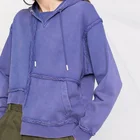 Purple Hoodies Women 2021 Latest Design Lady Purple Hoodies Women Long Sleeve Crop Top Women Cropped Womans Hoodies