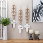 Decoration Wall Decor Custom OEM Wooden Sign Home Decoration Wall Crosses Wooden Bead Garland