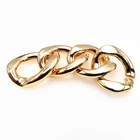 Wholesale Metal Handbag Purse Parts Accessory Supplier Steel Decorative Gold Bag Chain