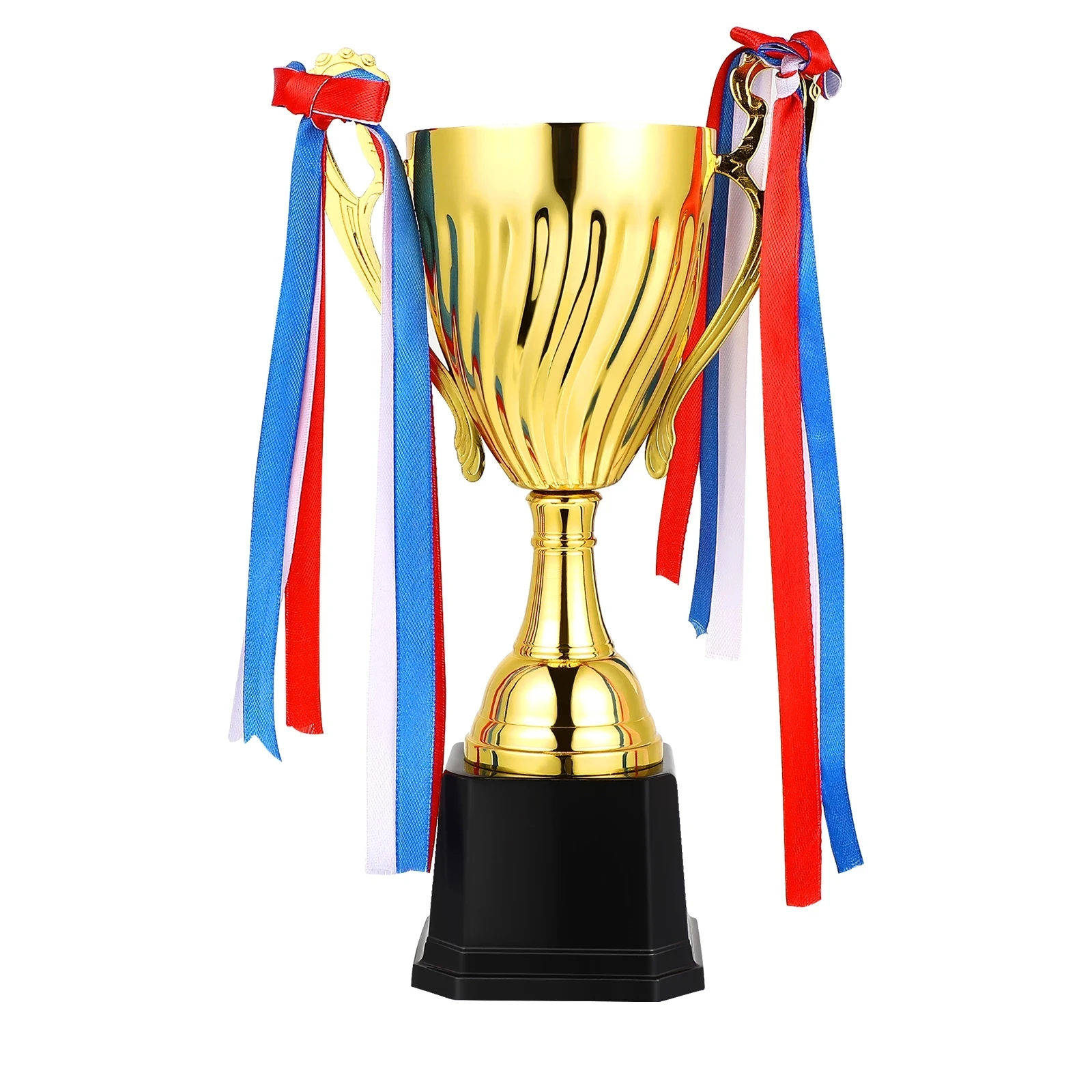Quest Cup Laser Cut Corporate Award Trophy Gold & Red FREE Engraving 5 sizes 