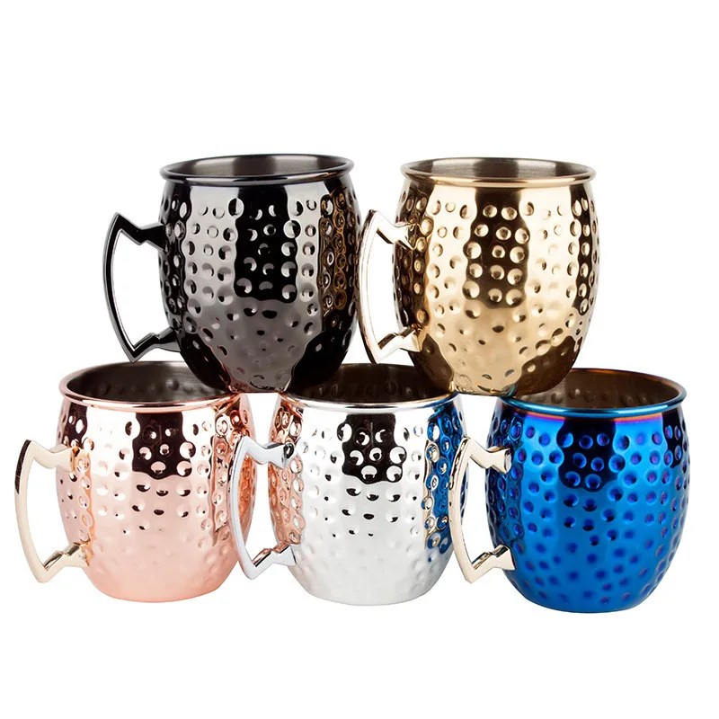 Hot Seller Wedding Birthday Party Bar Moscow Mule Cocktail Wine Beer Hammered Copper Mug