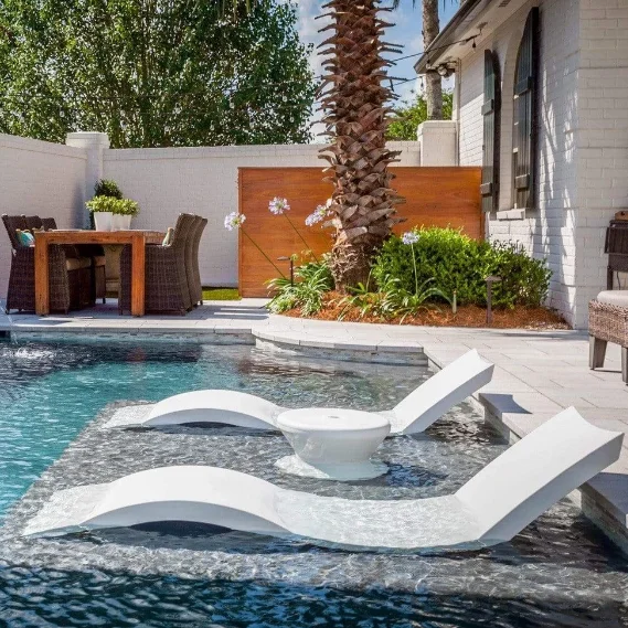 pool water chaise lounge