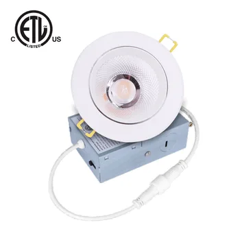 12W LED Recessed Spotlight CRI90 High Heat Dissipation Aluminum Material LED Recessed Ceiling Lights Direction Adjustable