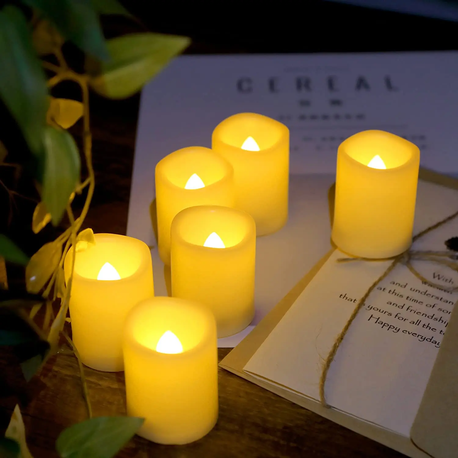 36 Pack Flameless Battery Operated Led Votive Candles Flickering