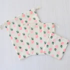Bag Cotton Bag Durable 14x18 Custom Natural White Cotton Printing Drawstring Muslim Plastic Bag For Jewellery