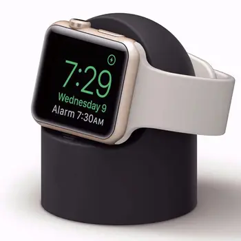 Fashion Simple Desktop Silicone Charging Stand Dock Holder For Apple Watch Series 8/7/6/5/4/3/2/1 44mm/42mm/40mm/38mm