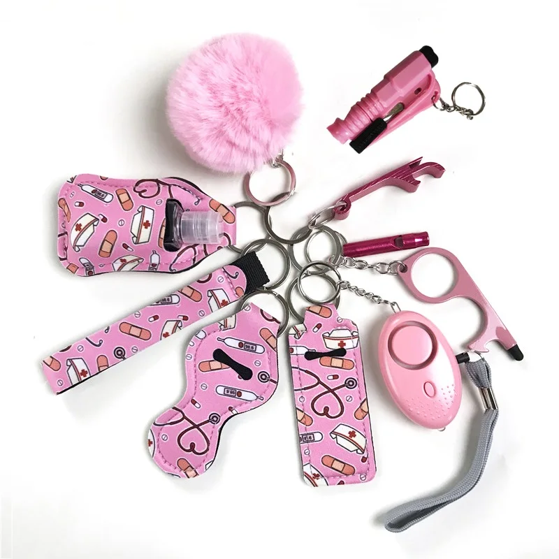 Self Defense Keychain Set 11pc Luxury Self Defense Keychain Set