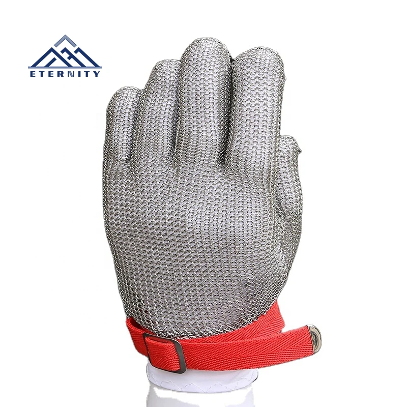 Butcher Safety Cut Proof Stab Resistant Stainless Steel Metal Mesh Wire Gloves 