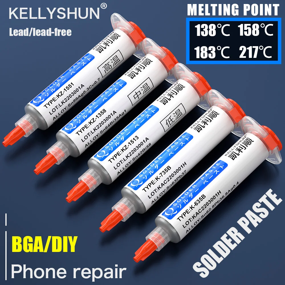 Leaded Solder Paste Bcup Bga Paste For Phone Repair Smd Rework Pcb Ic