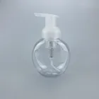 Oval Bottle 250ml Round Shaped Oval Base Clear Plastic Bottle For Shampoo/lotion /foam PET