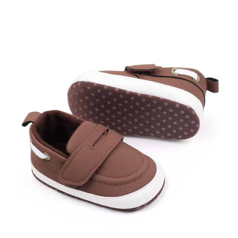 Simple Casual 0-12 Months Baby Soft Toddler Shoes Solid Color for Spring and Autumn factory