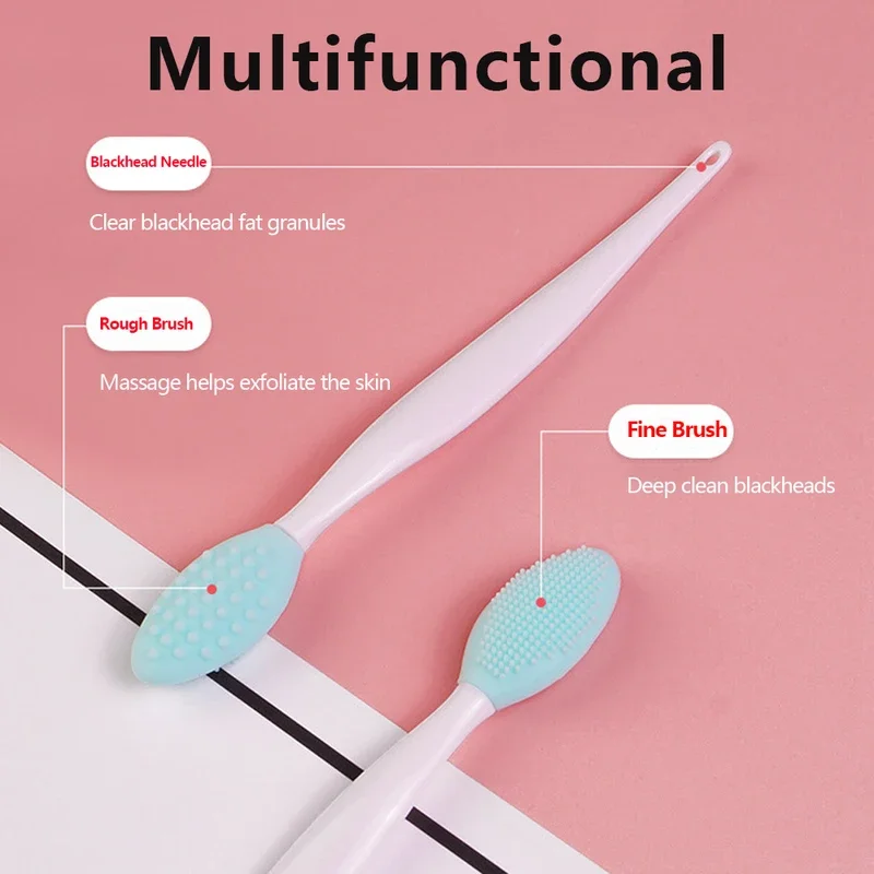 product womens fashionable silicone lip scrubber brush facial kit alphabet pattern for valentines day wedding makeup tools cleaner-2