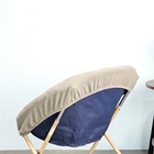 Chair Cover Spandex Stretch Fleece Saucer Chair Seat Cover Living Room Spandex Moon Chair Cover