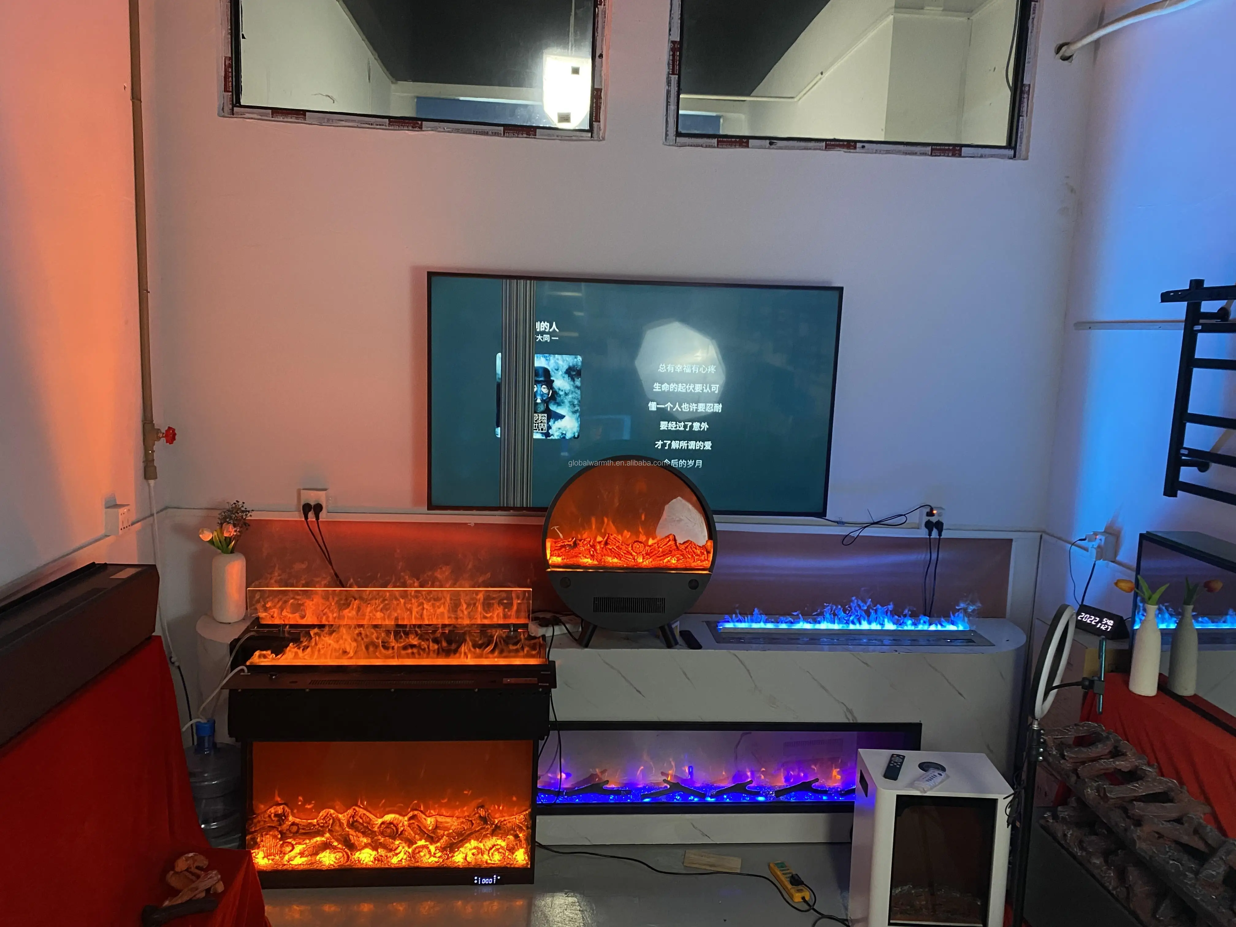 Electric Fireplace, 3D, LED, RGB - detail 8