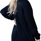 Dress Knitted Oversize Woman Sweater Wholesale Custom Women's Loose Turtleneck Oversize Long Knit Pullover Sweater Dress