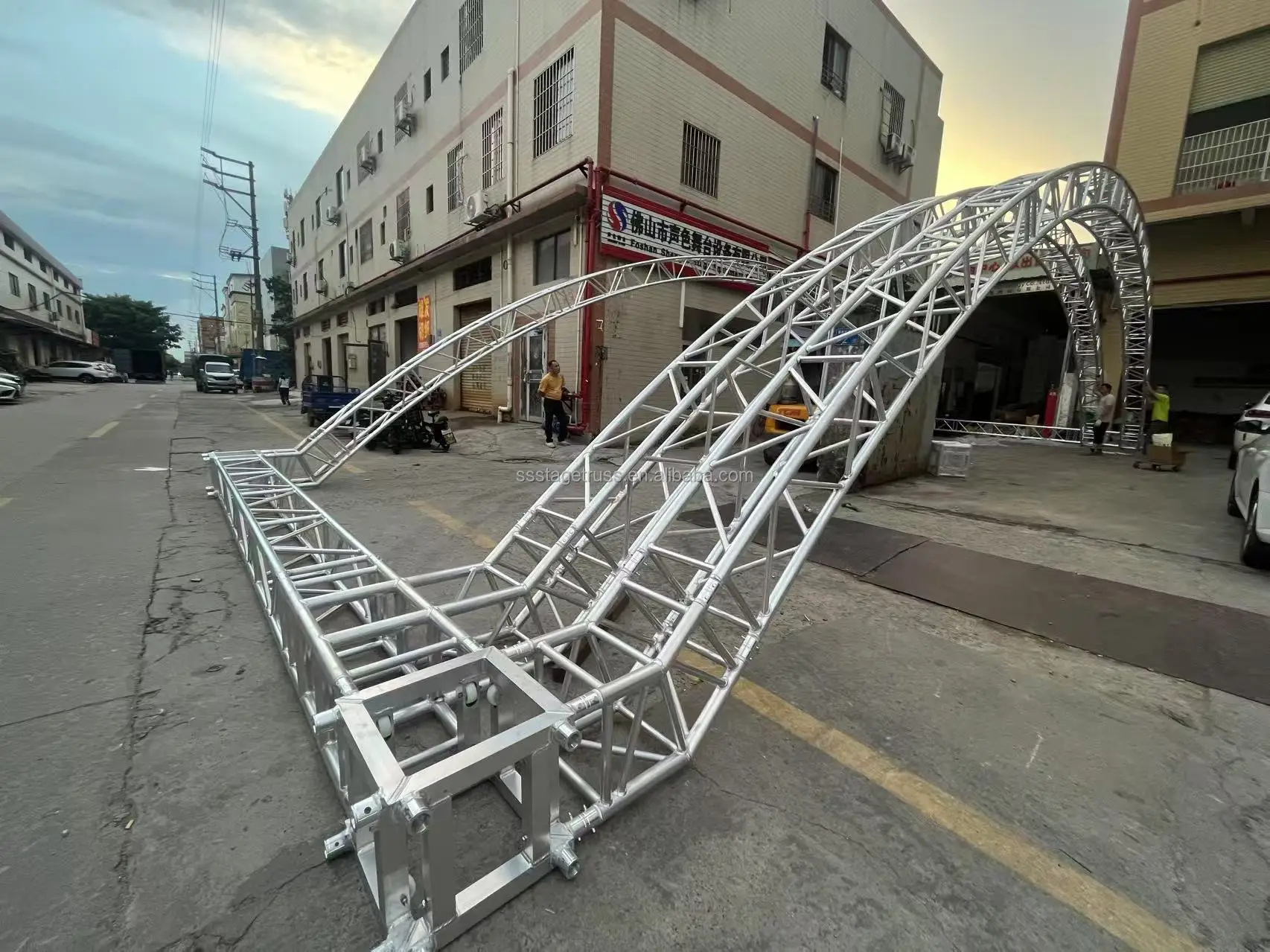 product f34 spigot truss corner 400x400 curved arc frame roof system connection truss down connector truss accessories-7