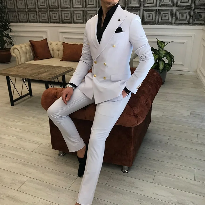 dispersion Dismantle Ministry White Color Custom Made Double Breasted Suits Set For Men Slim Fit Blazer  Wedding Tuxedo Fashion Mens Suit 2020 - Buy Fashion Mens Suit 2020,Suits  Set For Men,High Fashion Blazer Product on