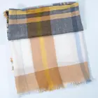 Woven Scarf Bright Cols Woven Check Scarf