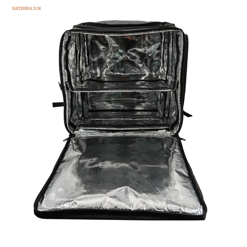Custom Big Capacity High Quality Food Delivery Bags Thermal Insulated Hot Food Delivery Bag factory