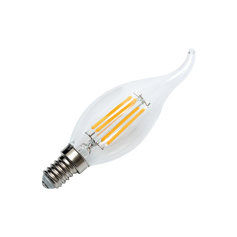 Super Bright E14 LED Bulb AC220 4W 8W 12W Filament Candle Light C35 C35L Edison Bulb Retro Antique Vintage Style Cold Warm White