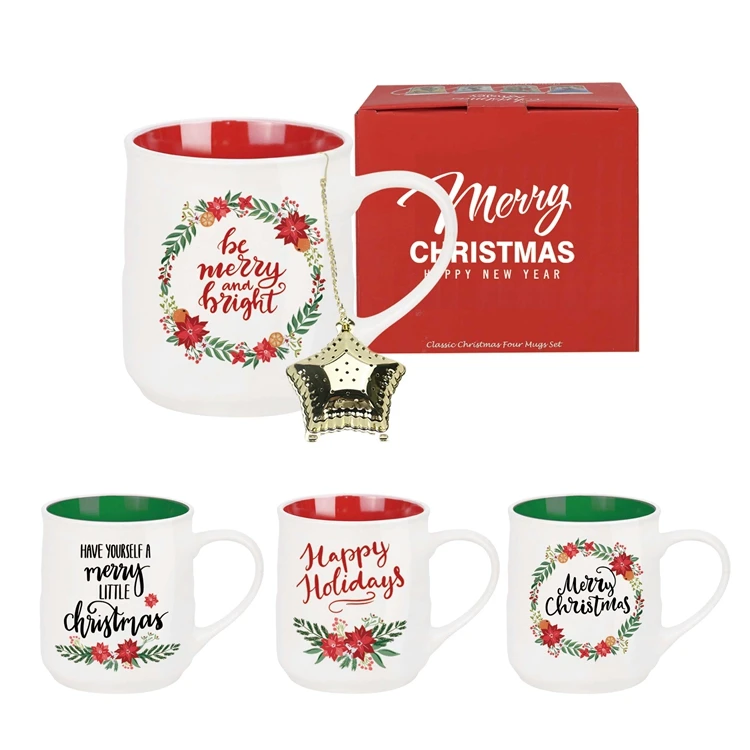 custom gift white printed mugs coffee cups sets ceramic mug wit