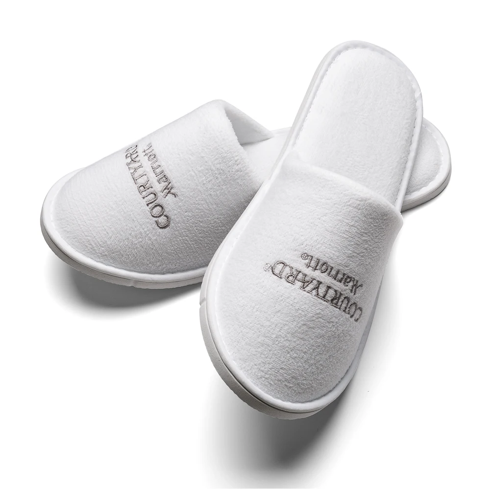 cotton terry slippers