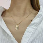 Jewelry H Necklace Women Fashion Jewelry Wholesale Gold Plated Korean H Initial Pendant Custom Necklace For Women