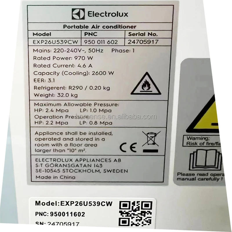 Portable Air Conditioner, 220V, 9000, BTU, 50Hz - detail 10