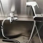 Lize 2021 Hot-selling New Overall Stainless Steel Pet With Hair Dryer Pedal Sliding Door Sink Bathtub Manufacturer