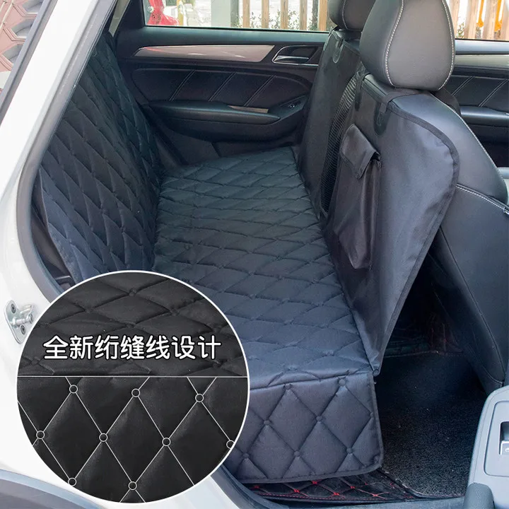 product waterproof solid pattern oxford pet car seat cover for protecting your car cat friendly travel cover-54