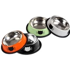Pet Cat Food Wholesale Stainless Steel Dog Bowl Manufacturer Colourful Pet Bowls Cat Food Bowls Water Or Feed Container