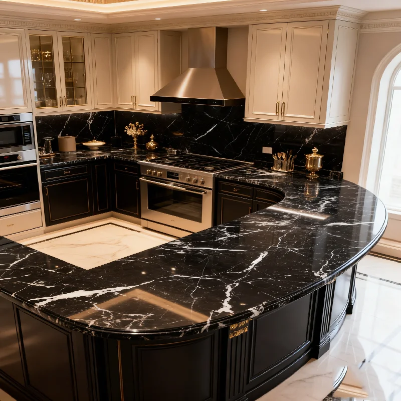 product nero marquina black marble countertops modern hotel black marble countertops vanity tops table tops marble design-8