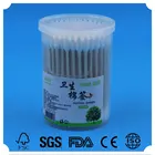 Bamboo Direct Manufacturer Safety Baby Wood Bamboo Stick Spiral Head Cotton Buds