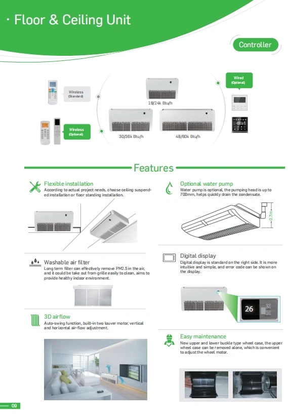 Floor Ceiling Air Conditioner, 36000, 50hz - detail 14