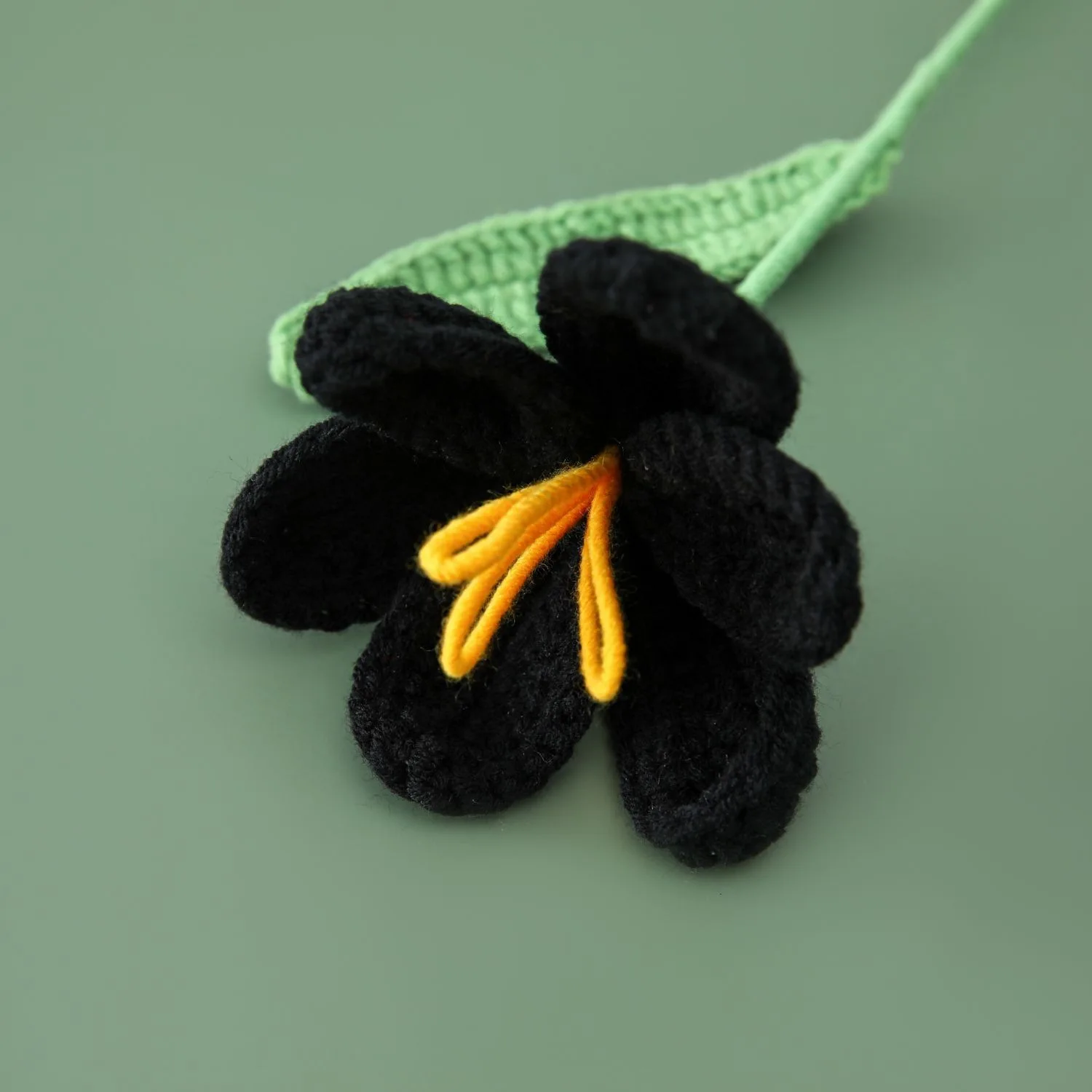 2024 Crocheted Wool Yarn Open Tulip Flower