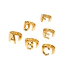 Letter Ring Finger Rings Amor Jewelry Rose Gold Plated New Design Ladies Finger Letter Ring