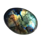 Natural Labradorite Wholesale Natural Crystal Healing Stone Flashy Labradorite Cabochon Stone Palm